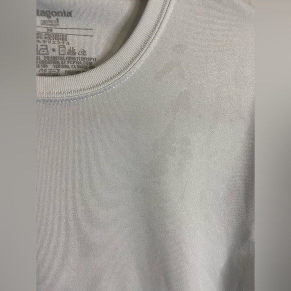 PATAGONIA capaliene silkweight white athletic top - Picture 4 of 4